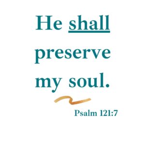 HE SHALL PRESERVE MY SOUL